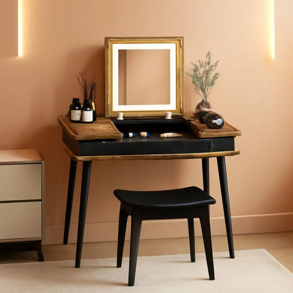 {{Pink Illuminated Vanity Desk With Premium LED  Mirror}} {{Product vendor}}
