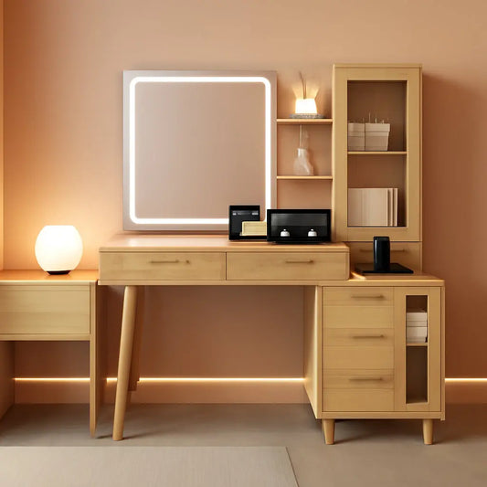 {{Pink Illuminated Vanity Desk With Premium LED  Mirror}} {{Product vendor}}