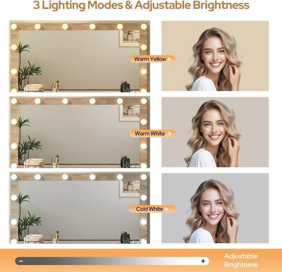 {{Pink Illuminated Vanity Desk With Premium LED  Mirror}} {{Product vendor}}