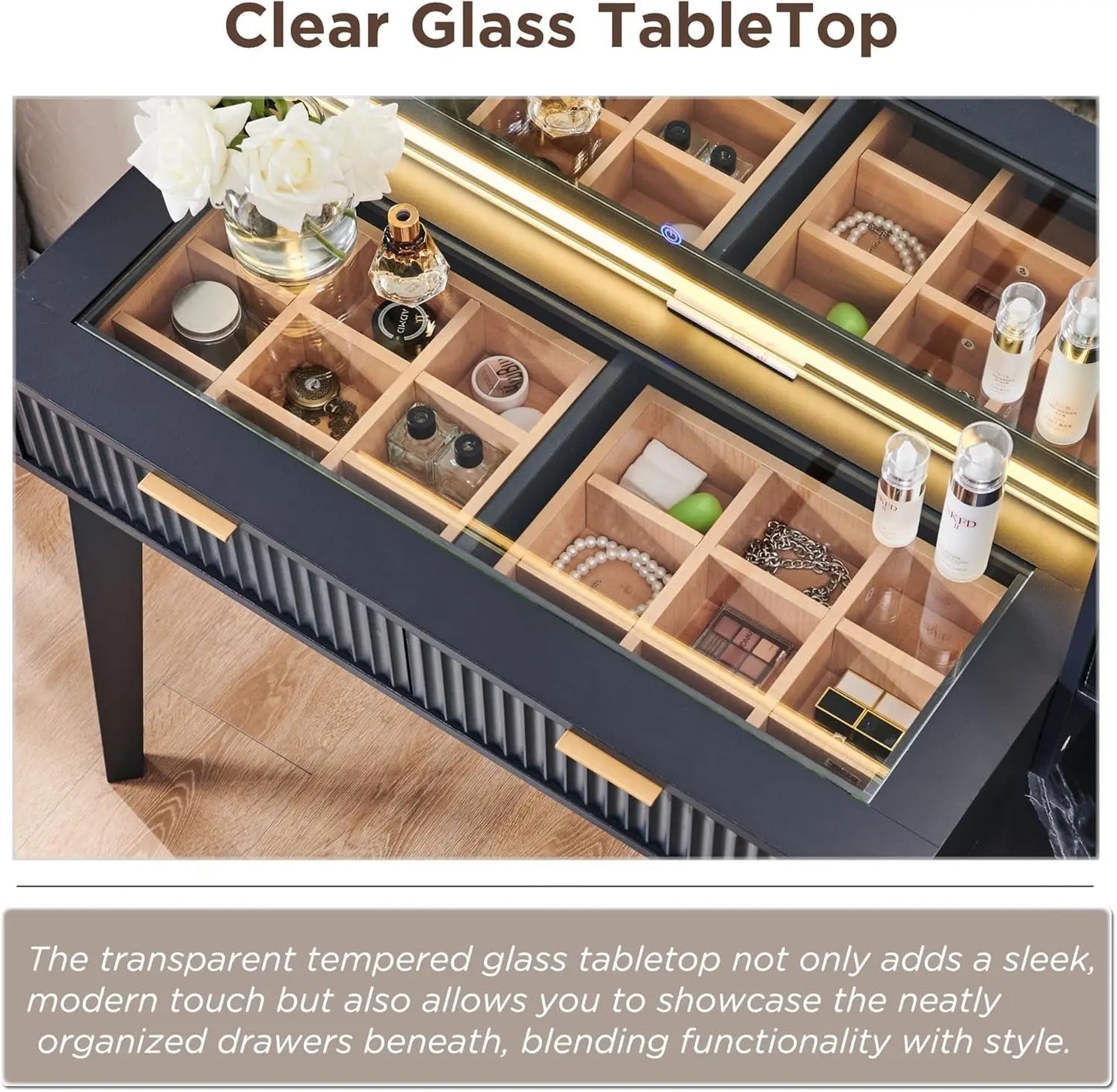 {{Pink Illuminated Vanity Desk With Premium LED  Mirror}} {{Product vendor}}